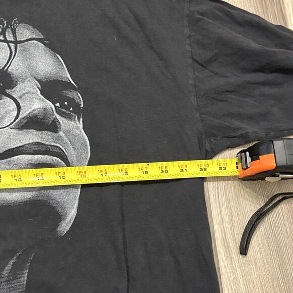 Mens Size 2XL - Michael Jackson Big Graphic “King Of Pop” Black Tee T-Shirt RARE - Picture 6 of 7